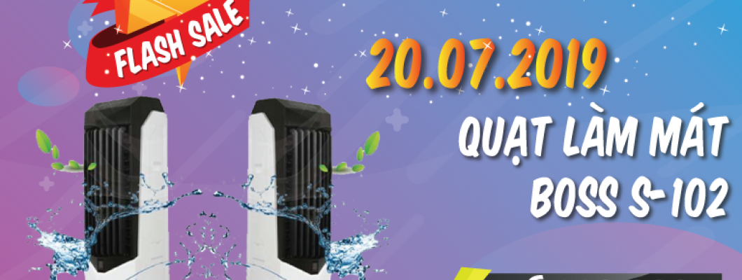 [FLASHSALE20072019] Quạt Hơi Nước Boss S-102