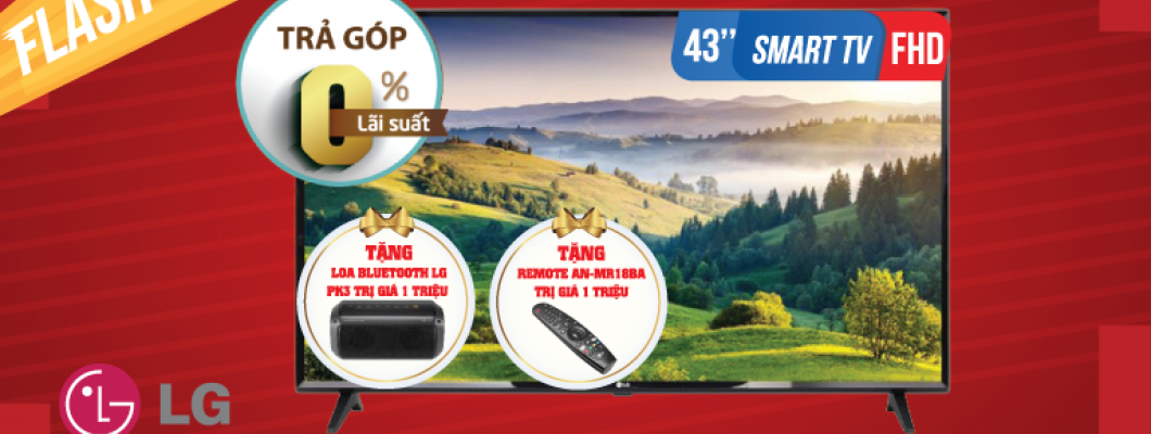 [FLASHSALE30062019]  Smart Tivi LG 43 inch 43LK5700PTA