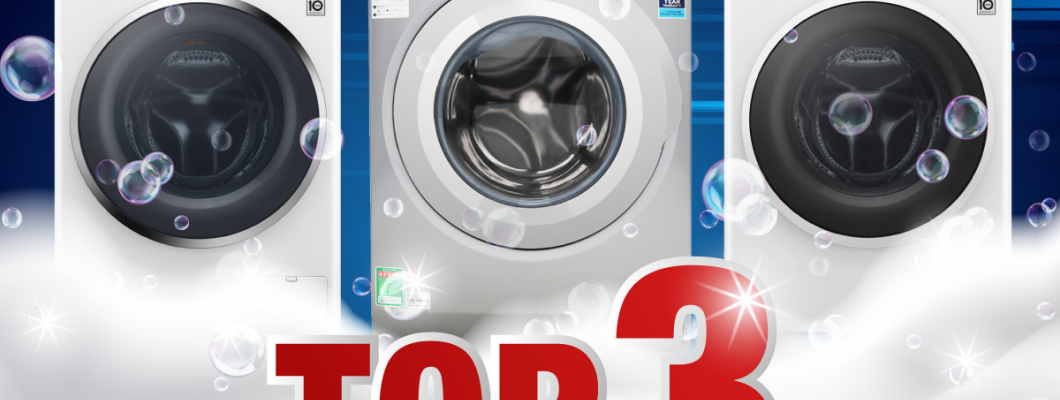 Top 3 máy giặt cửa trước bán chạy nhất tháng 06/2020 Top 3 máy giặt cửa trước bán chạy nhất tháng 06/2020